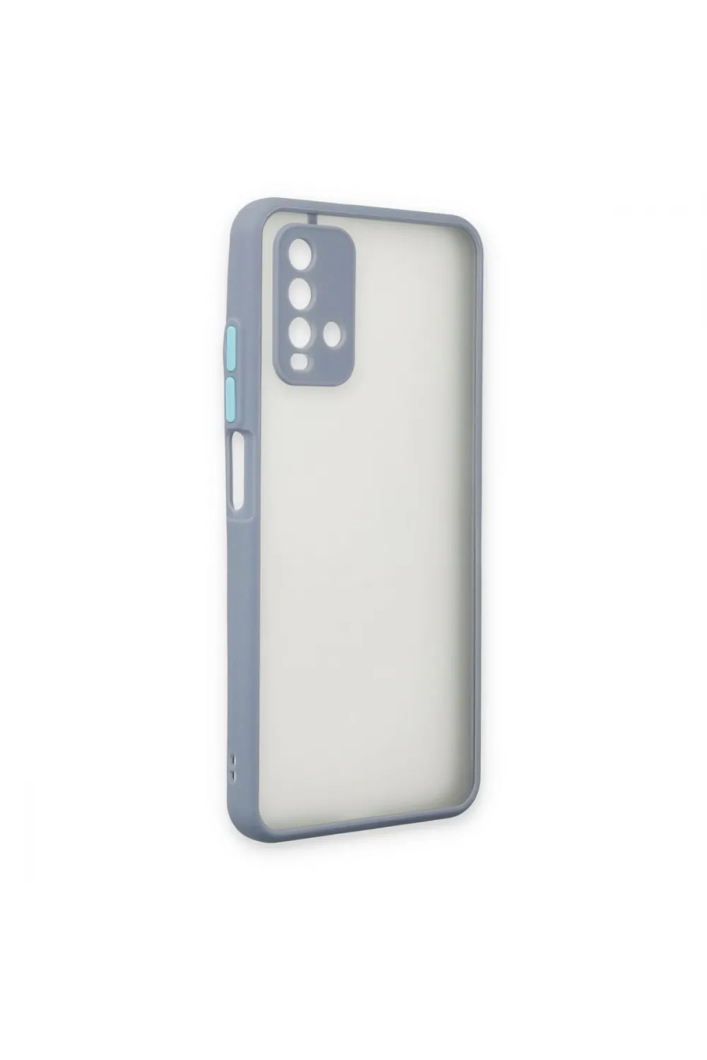 Xiaomi Redmi 9t Kılıf Montreal Silikon Kapak - Gri