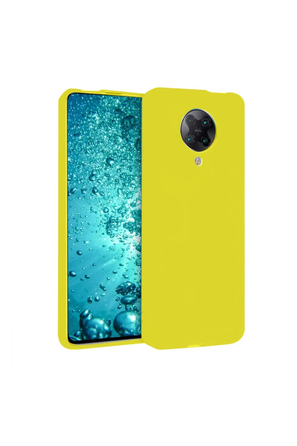 Xiaomi Redmi K30 Pro Kılıf Nano İçi Kadife Silikon - Sarı