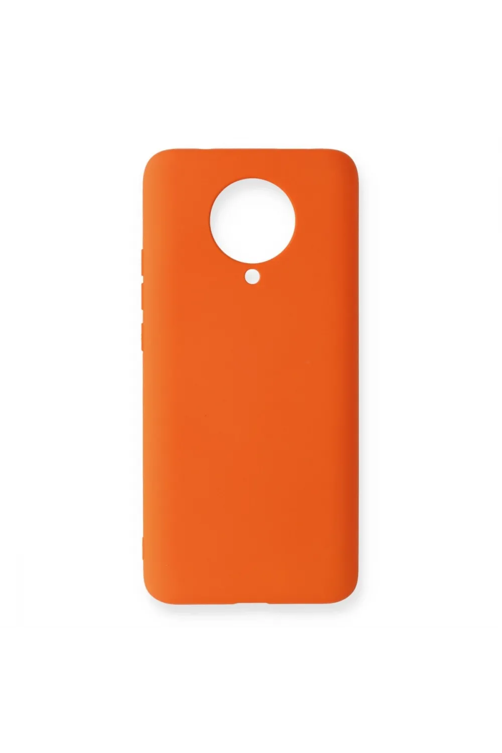 Xiaomi Redmi K30 Pro Kılıf Nano İçi Kadife Silikon - Turuncu