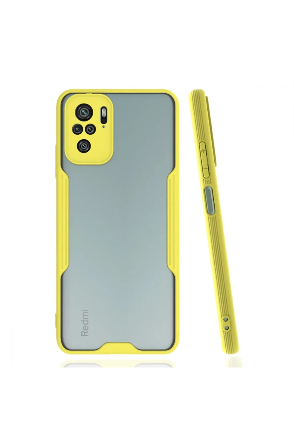 Xiaomi Redmi Note 10 Kılıf Platin Silikon - Sarı