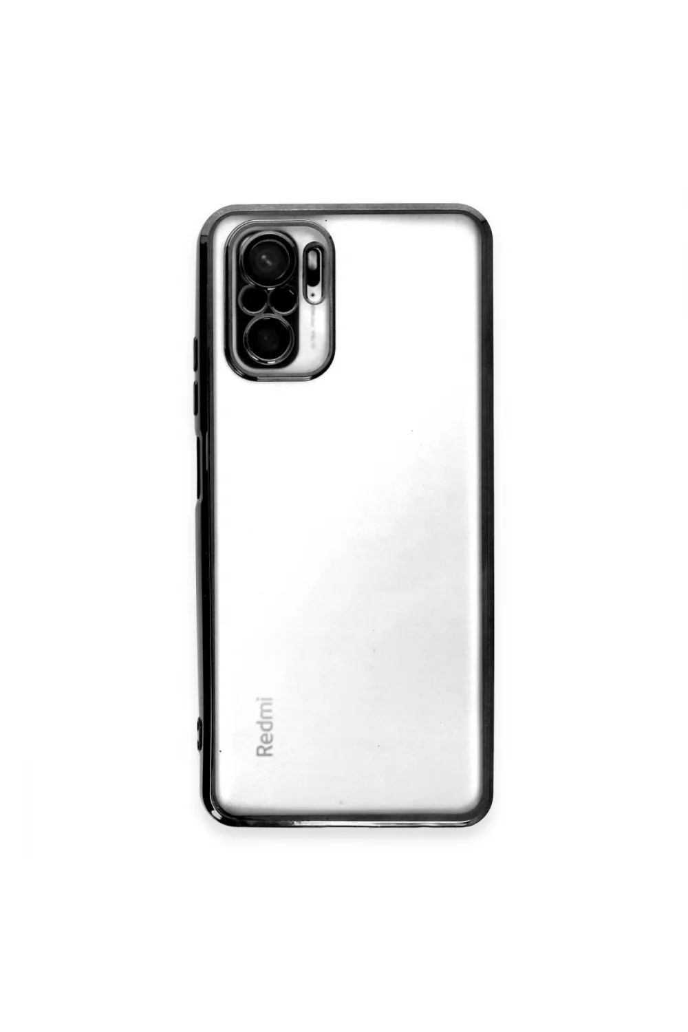 Xiaomi Redmi Note 10 Kılıf Razer Lensli Silikon - Siyah