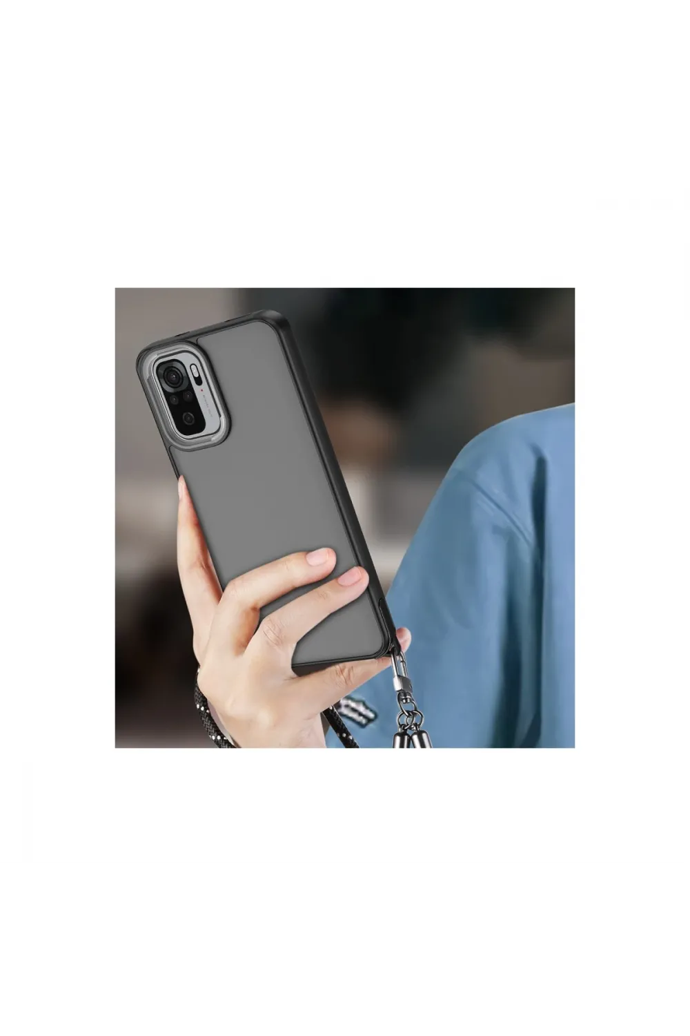 Xiaomi Redmi Note 10 Pro Kılıf Elegant Kapak - Pudra