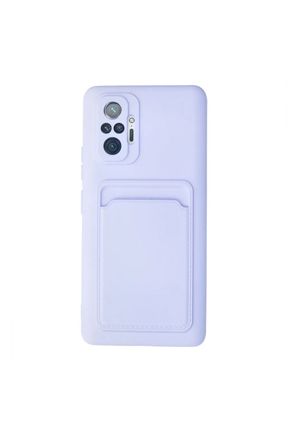 Xiaomi Redmi Note 10 Pro Kılıf Kelvin Kartvizitli Silikon - Lila