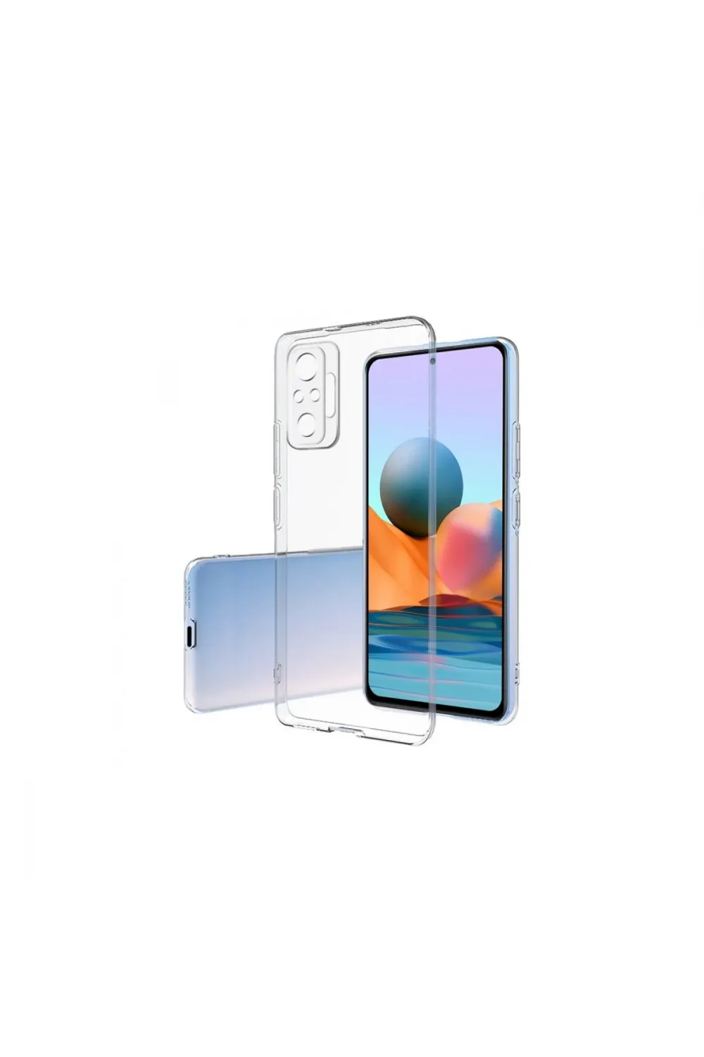 Xiaomi Redmi Note 10 Pro Kılıf Lüx Şeffaf Silikon