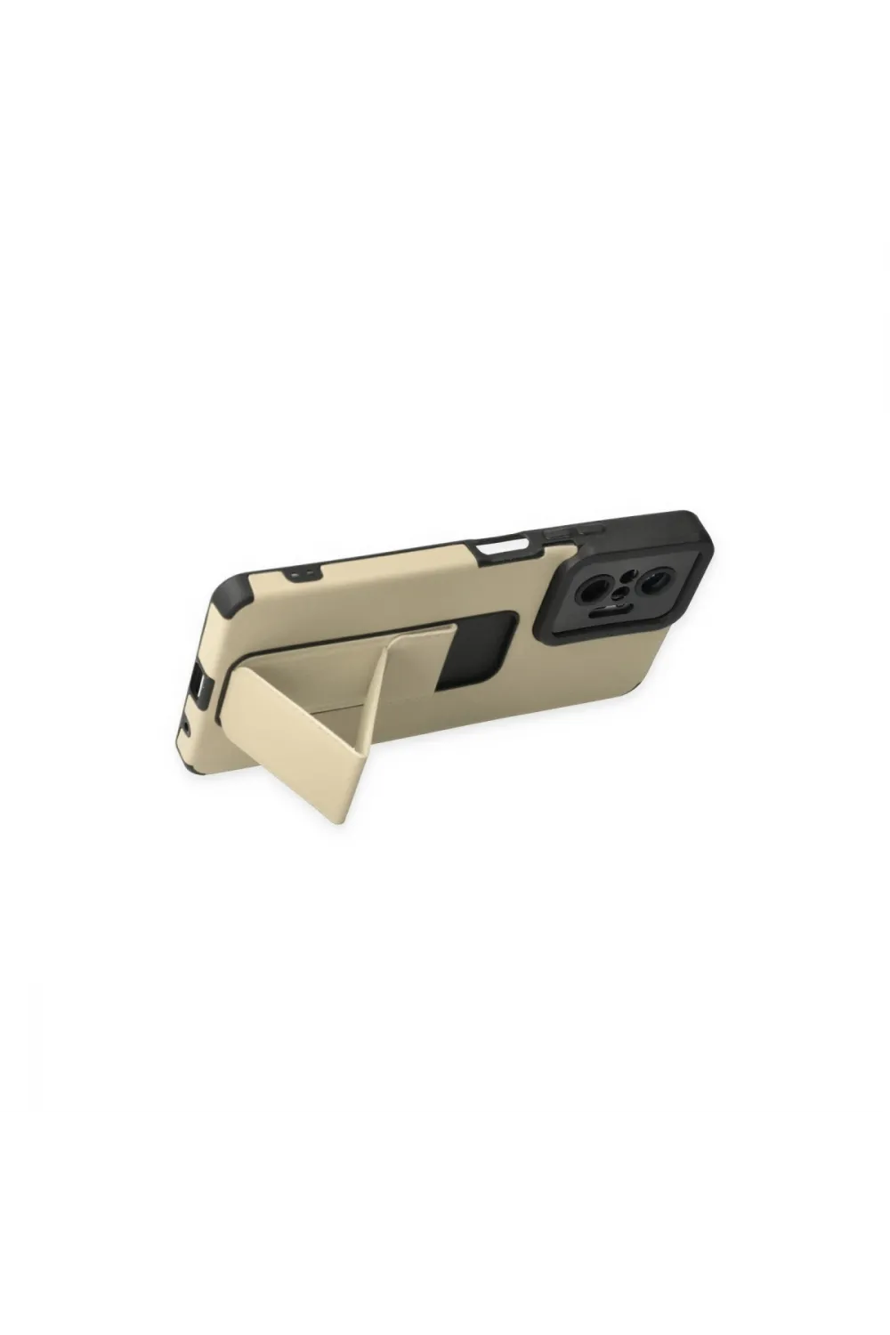 Xiaomi Redmi Note 10 Pro Kılıf Mega Standlı Silikon - Gold