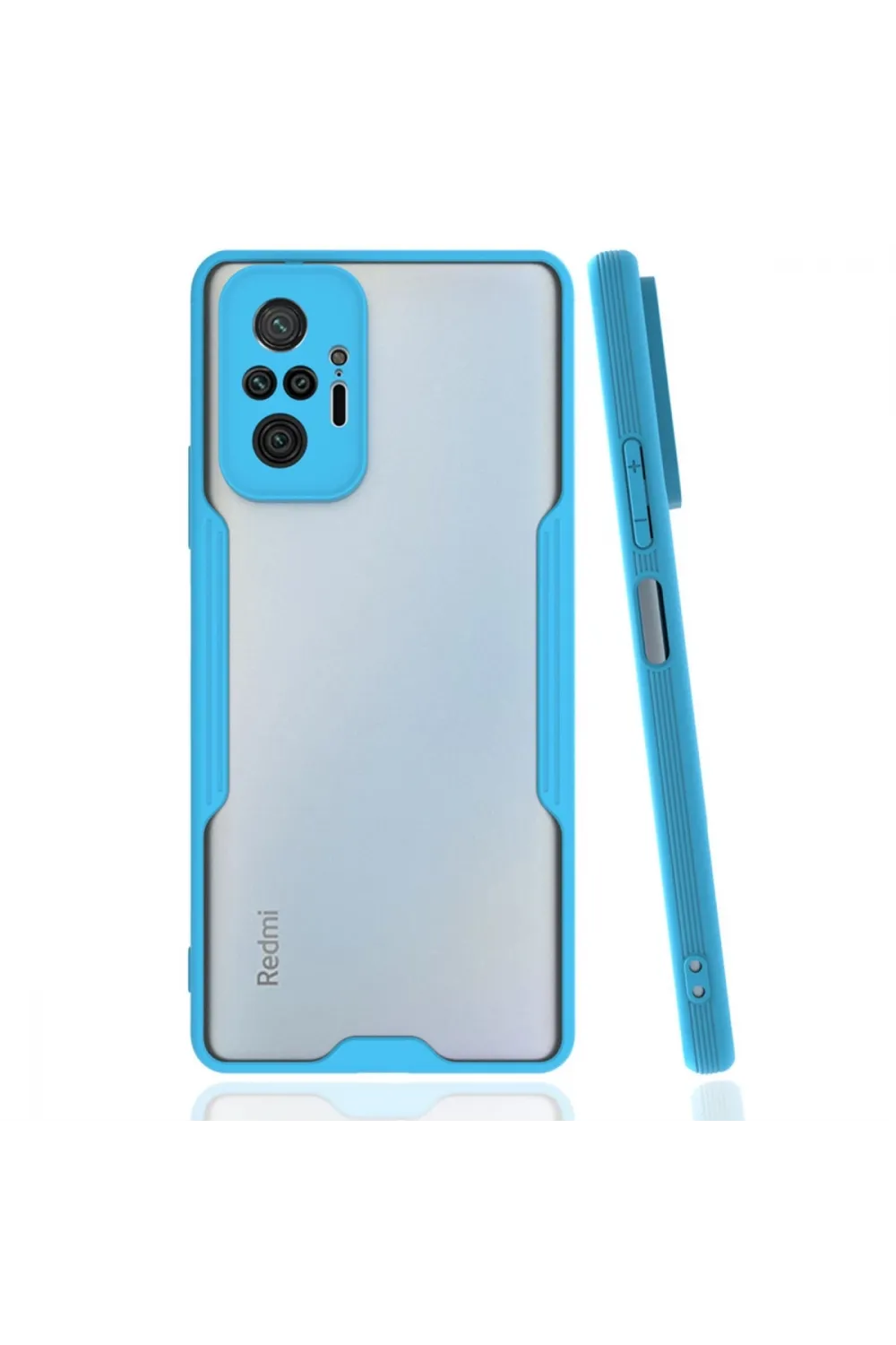 Xiaomi Redmi Note 10 Pro Kılıf Platin Silikon - Mavi