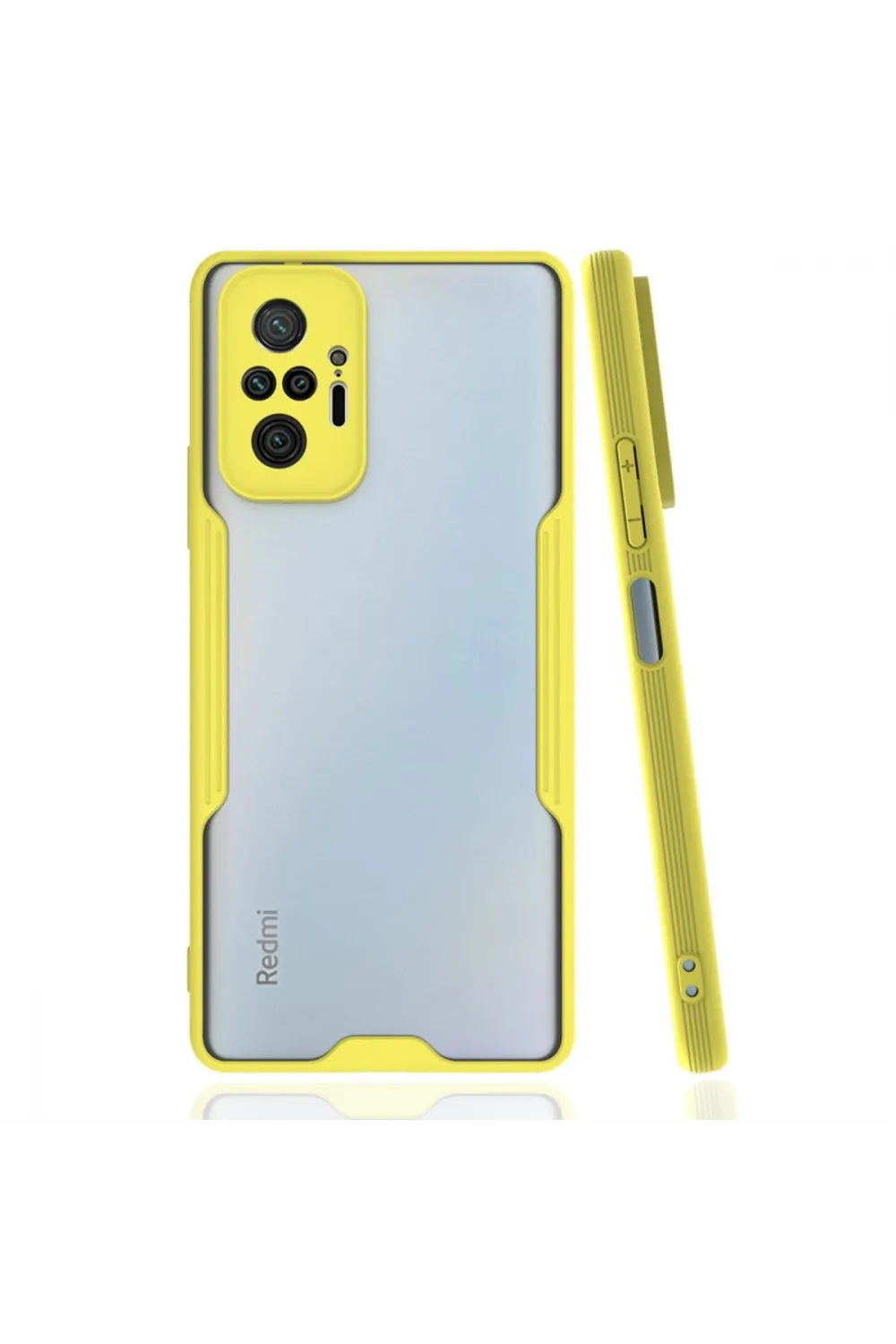 Xiaomi Redmi Note 10 Pro Kılıf Platin Silikon - Sarı