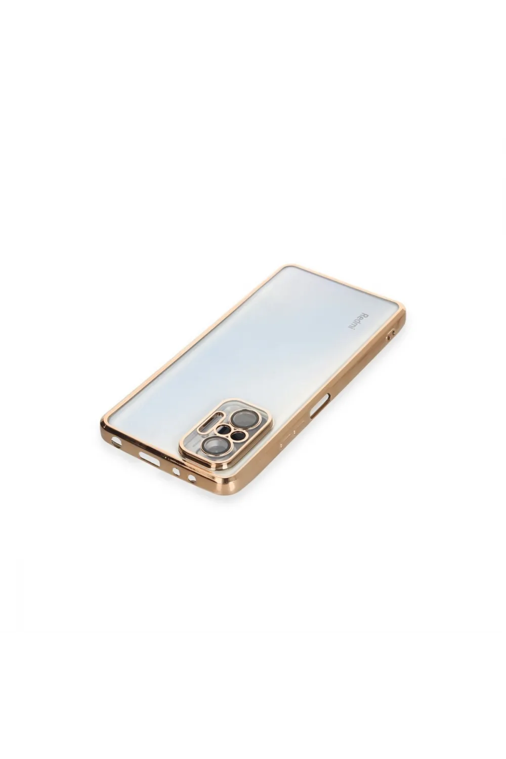 Xiaomi Redmi Note 10 Pro Kılıf Razer Lensli Silikon - Gold