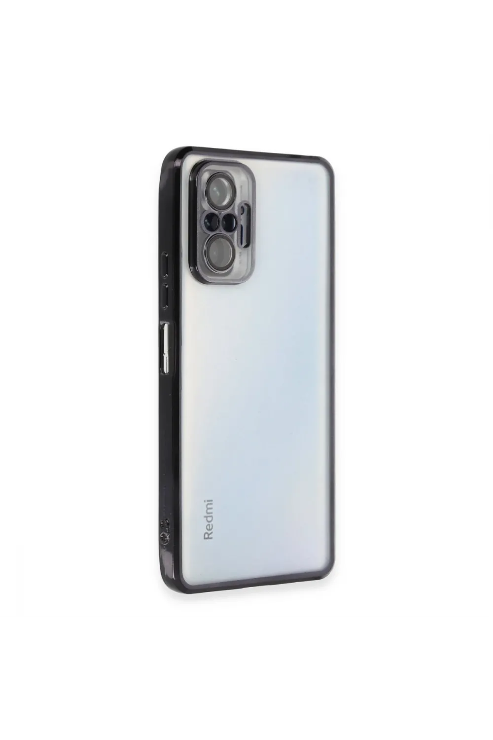 Xiaomi Redmi Note 10 Pro Kılıf Razer Lensli Silikon - Siyah