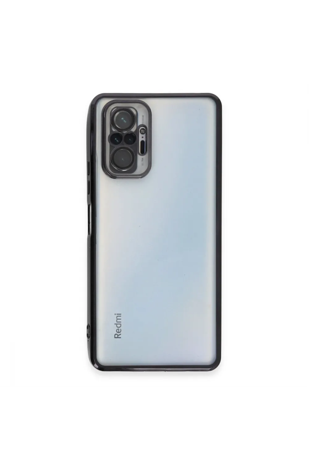 Xiaomi Redmi Note 10 Pro Kılıf Razer Lensli Silikon - Siyah