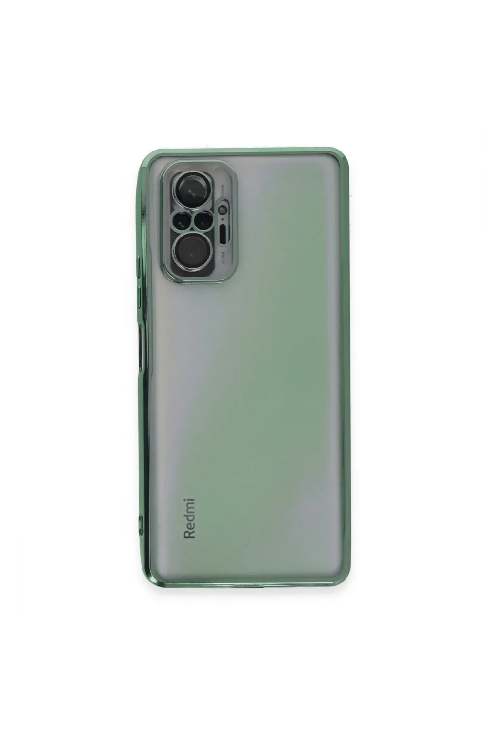 Xiaomi Redmi Note 10 Pro Kılıf Razer Lensli Silikon - Yeşil