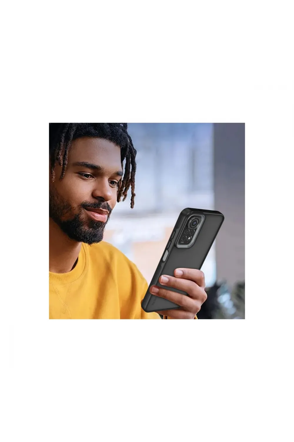 Xiaomi Redmi Note 11 Kılıf Elegant Kapak - Pudra