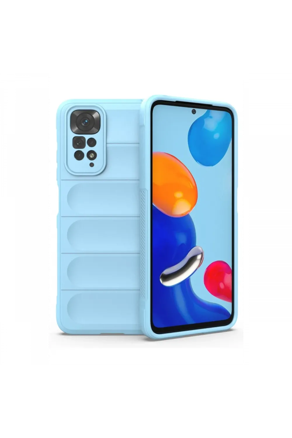 Xiaomi Redmi Note 11 Kılıf Optimum Silikon - Sky Blue