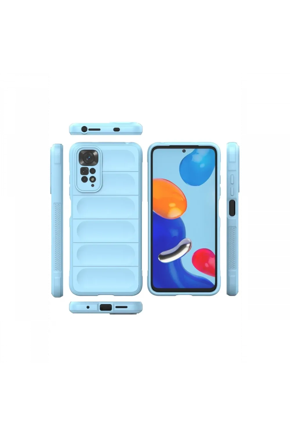 Xiaomi Redmi Note 11 Kılıf Optimum Silikon - Sky Blue
