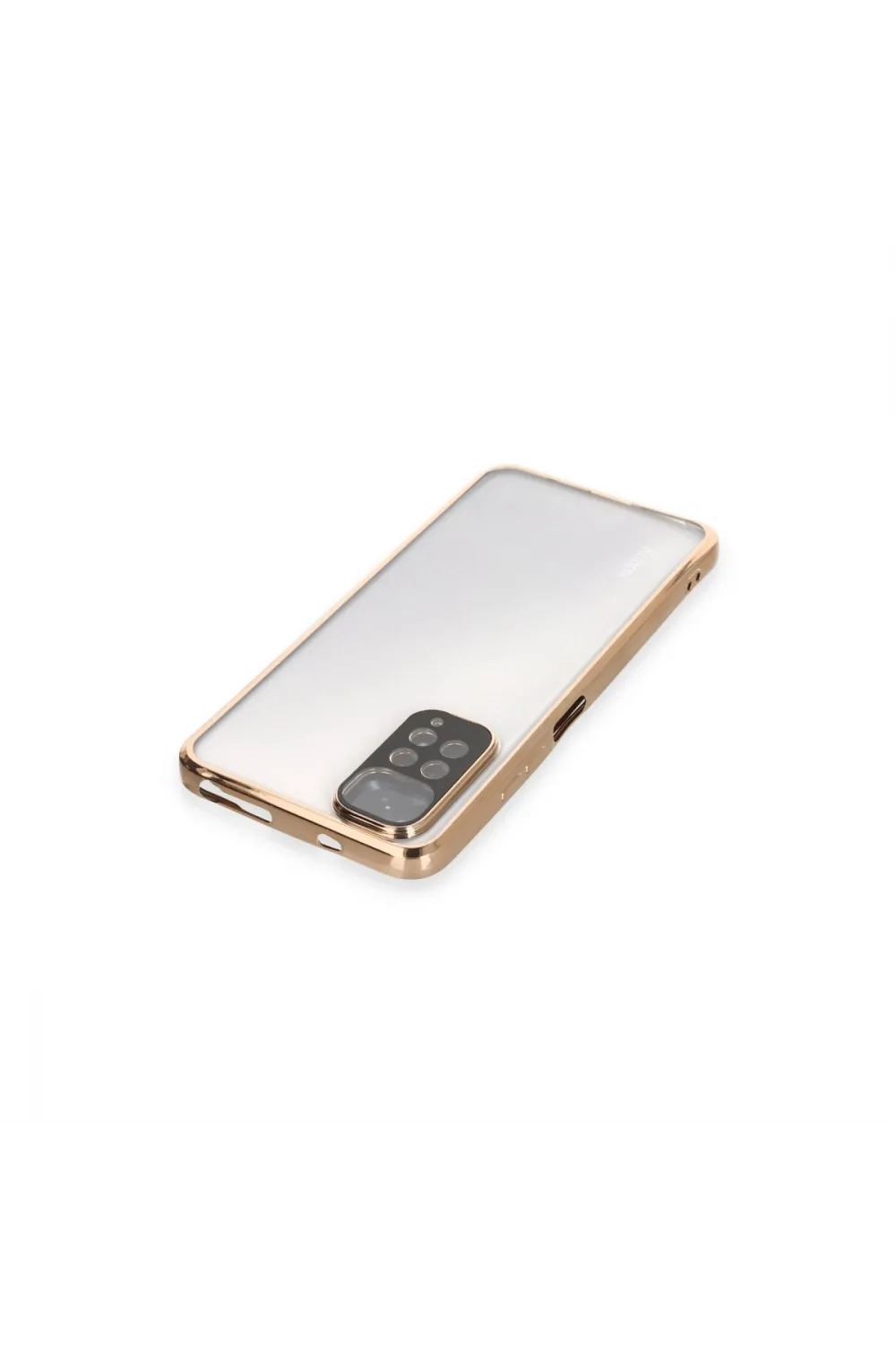 Xiaomi Redmi Note 11 Kılıf Razer Lensli Silikon - Gold