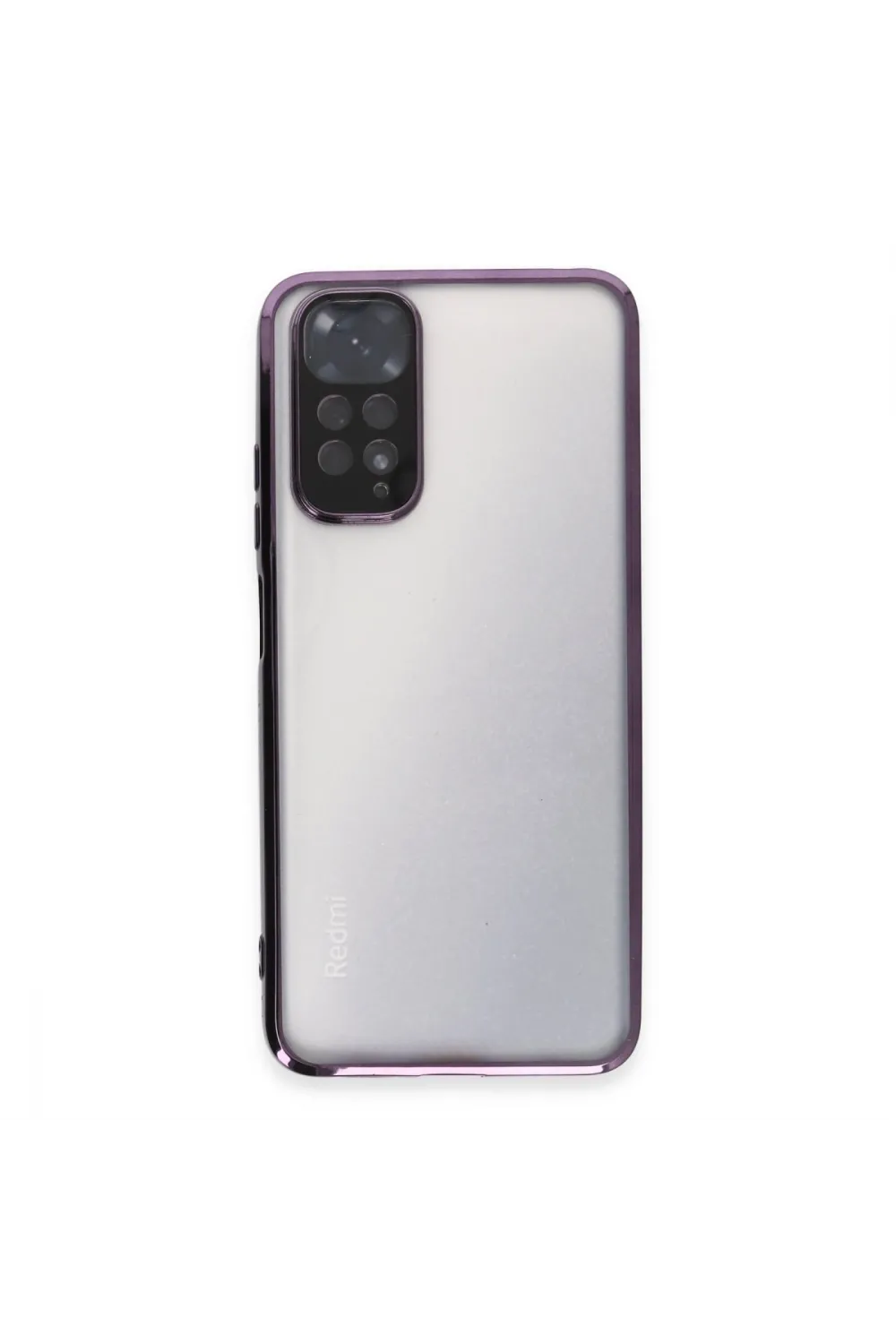 Xiaomi Redmi Note 11 Kılıf Razer Lensli Silikon - Mor
