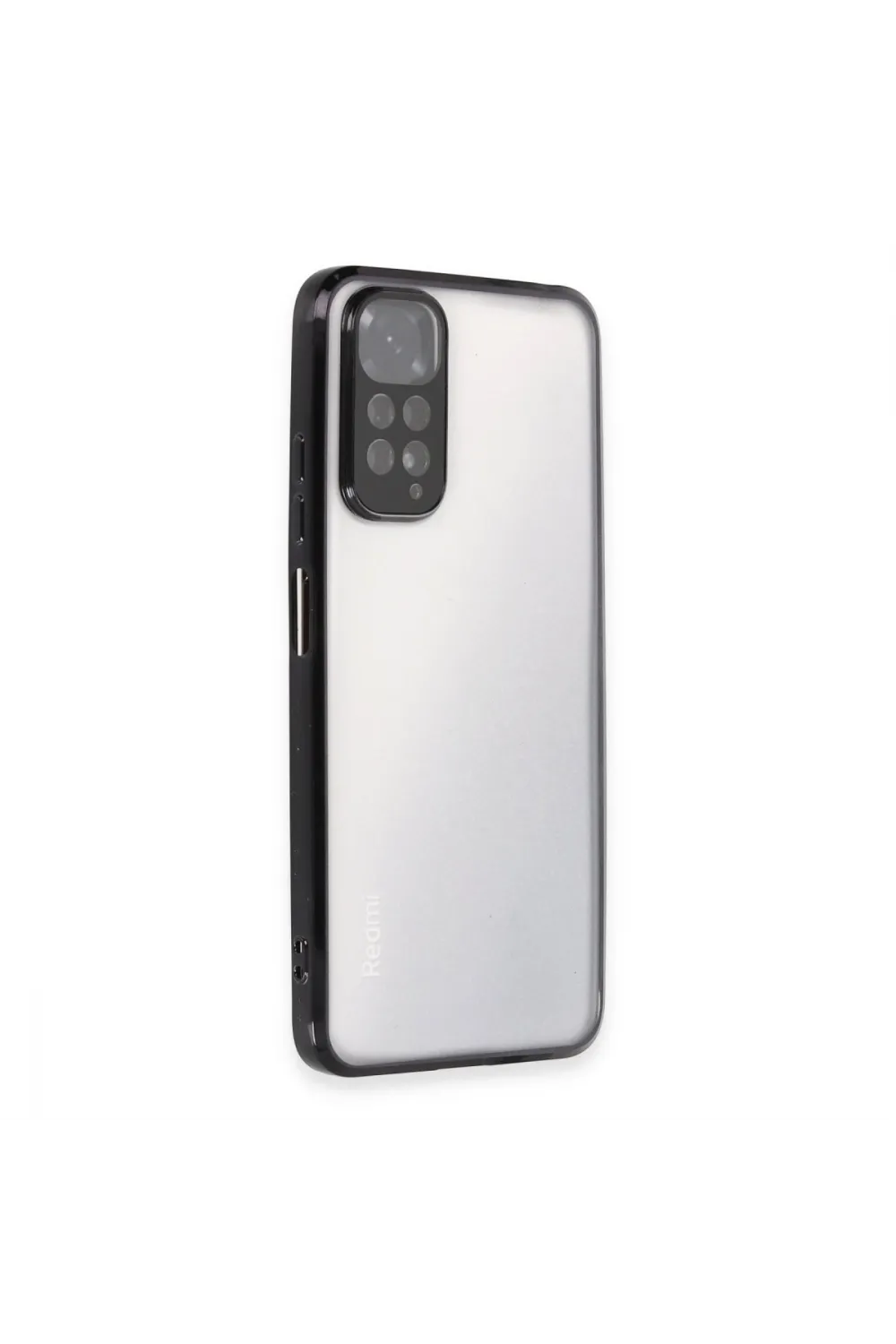 Xiaomi Redmi Note 11 Kılıf Razer Lensli Silikon - Siyah