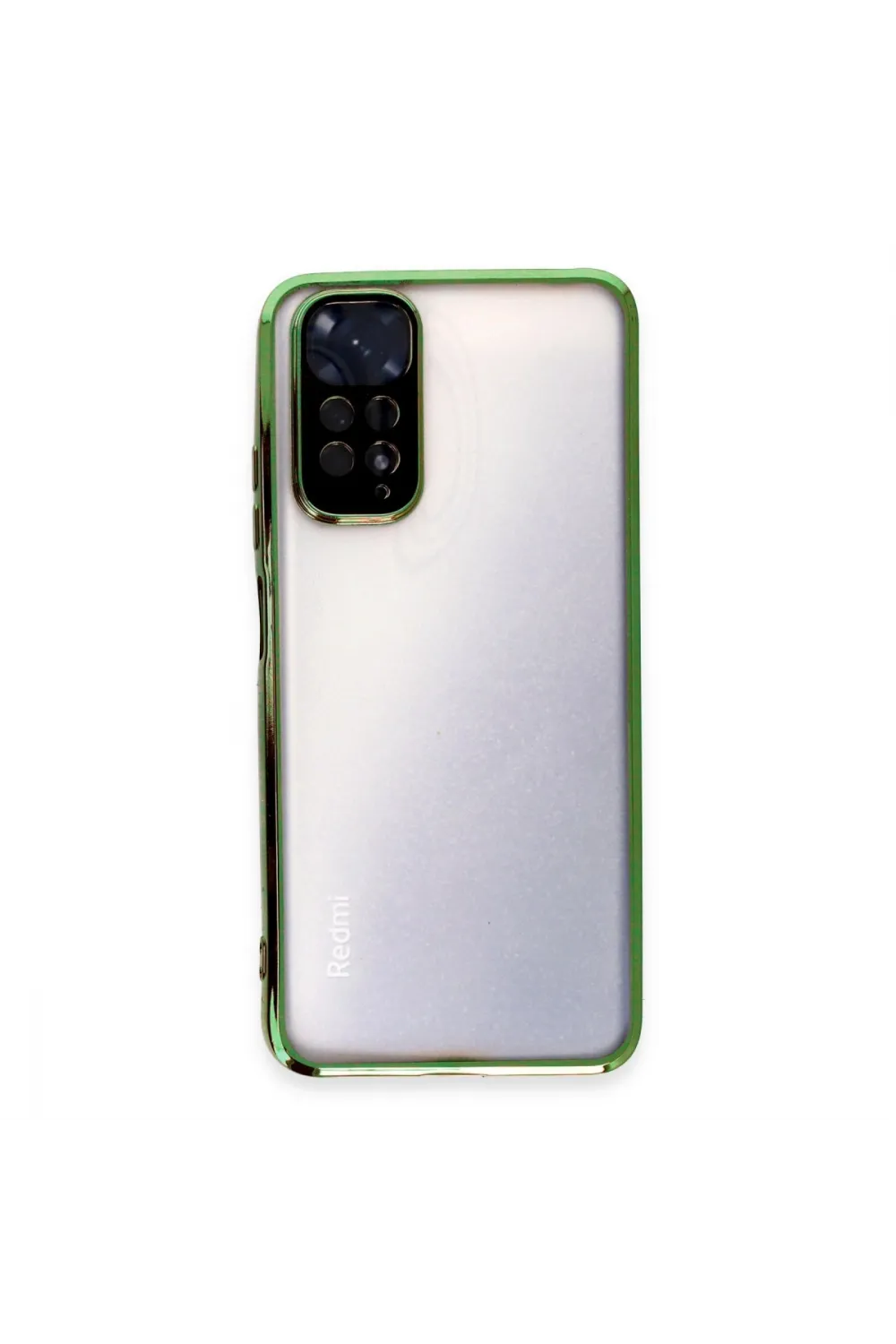 Xiaomi Redmi Note 11 Kılıf Razer Lensli Silikon - Yeşil