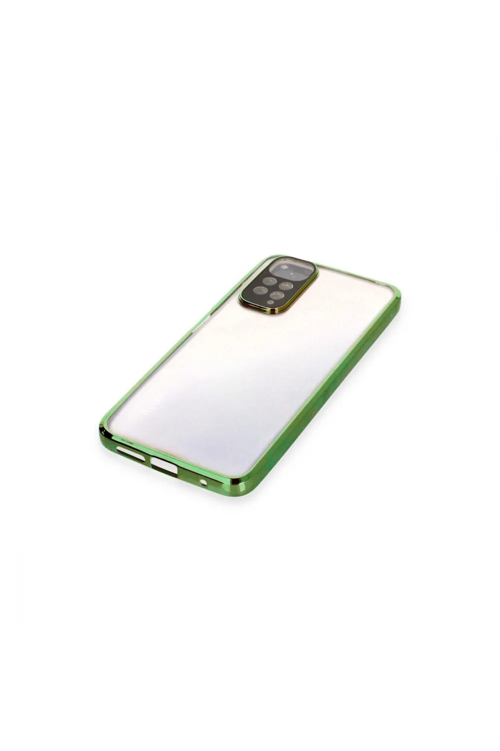 Xiaomi Redmi Note 11 Kılıf Razer Lensli Silikon - Yeşil