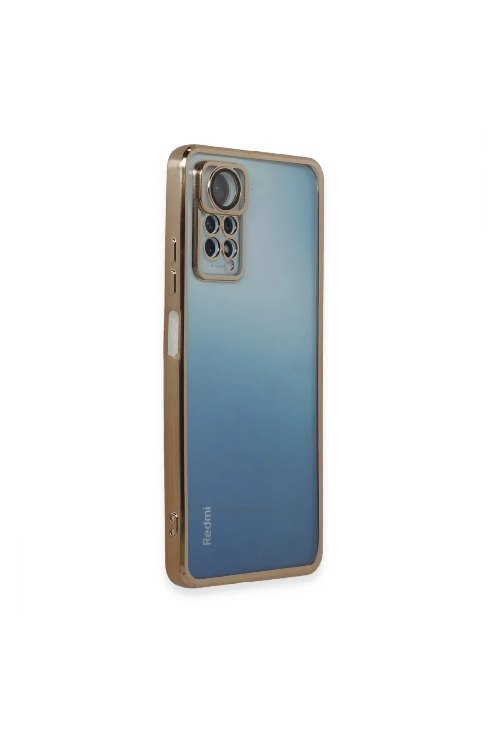 Xiaomi Redmi Note 11 Pro Kılıf Razer Lensli Silikon - Gold
