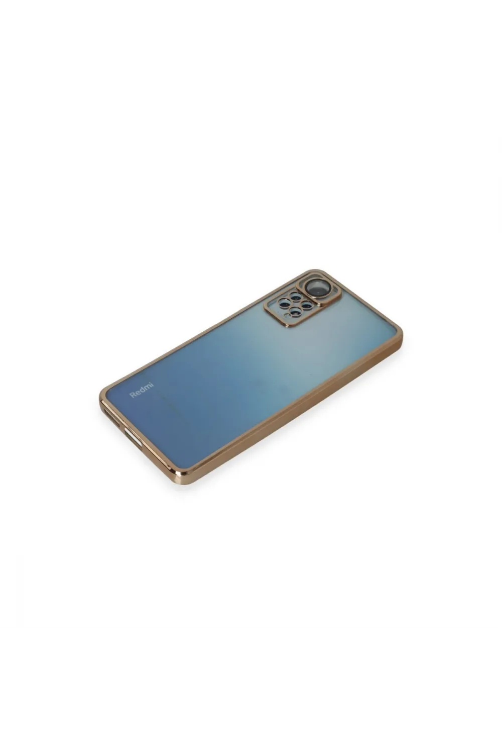 Xiaomi Redmi Note 11 Pro Kılıf Razer Lensli Silikon - Gold
