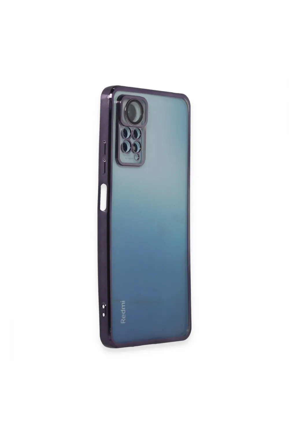 Xiaomi Redmi Note 11 Pro Kılıf Razer Lensli Silikon - Mor
