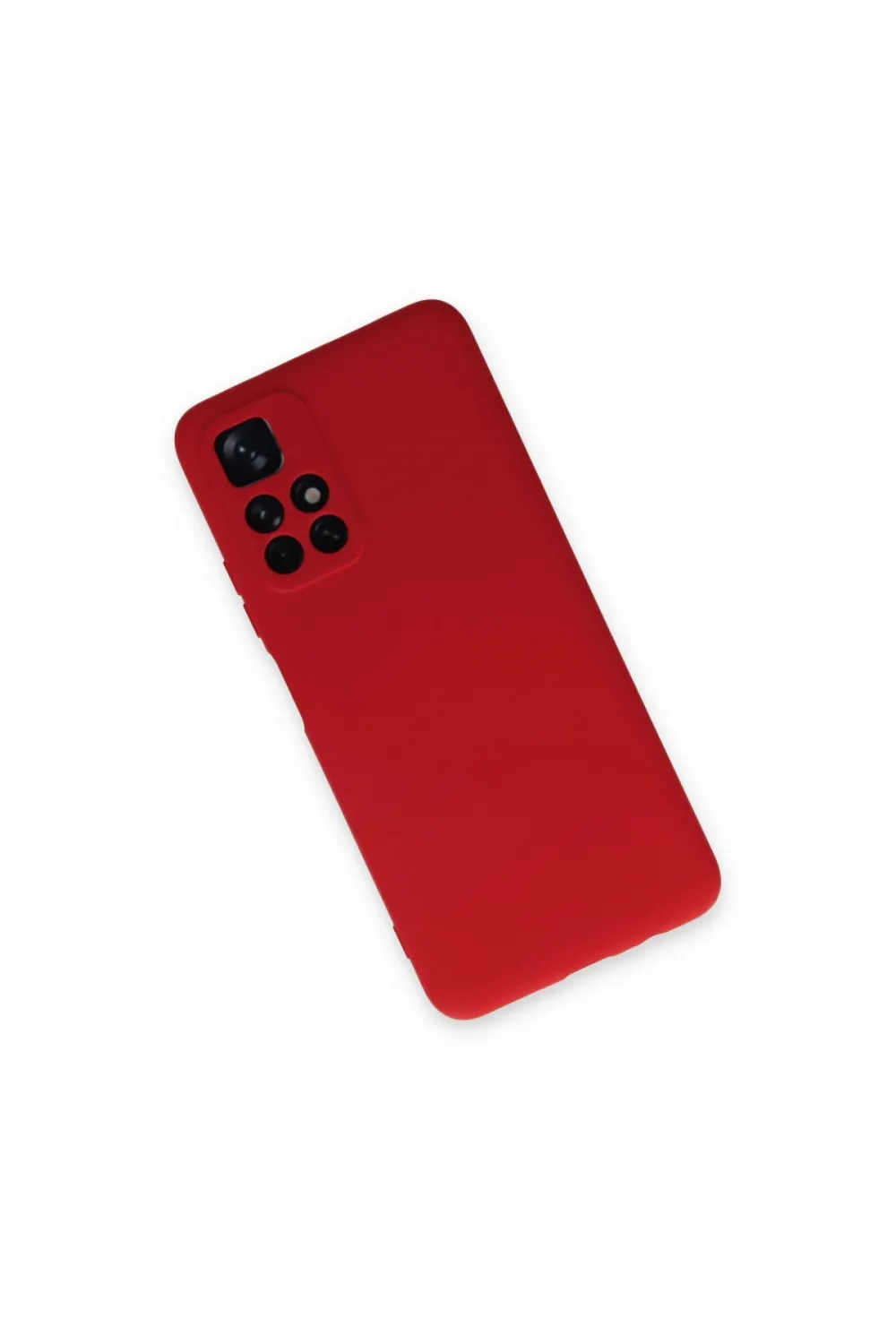 Xiaomi Redmi Note 11t Kılıf Nano İçi Kadife Silikon - Kırmızı