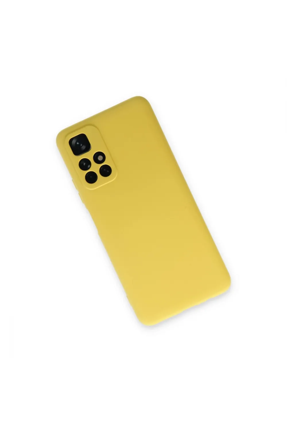Xiaomi Redmi Note 11t Kılıf Nano İçi Kadife Silikon - Sarı
