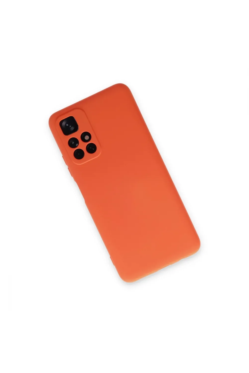 Xiaomi Redmi Note 11t Kılıf Nano İçi Kadife Silikon - Turuncu