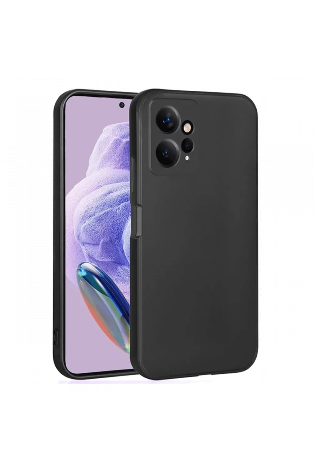 Xiaomi Redmi Note 12 4G Kılıf First Silikon - Siyah