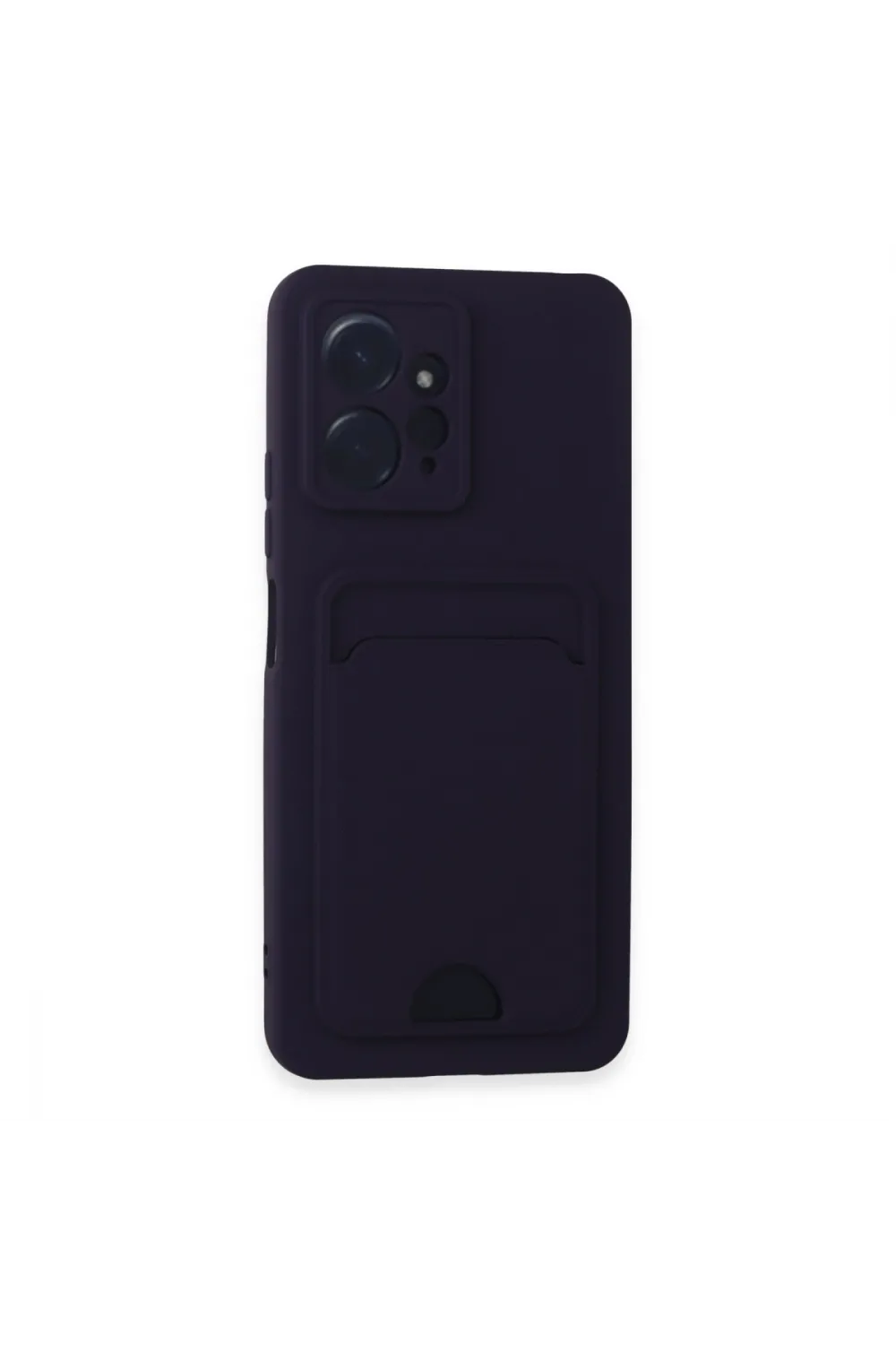 Xiaomi Redmi Note 12 4g Kılıf Kelvin Kartvizitli Silikon - Derin Mor