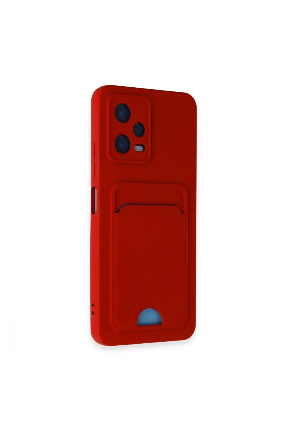Xiaomi Redmi Note 12 4g Kılıf Kelvin Kartvizitli Silikon - Kırmızı