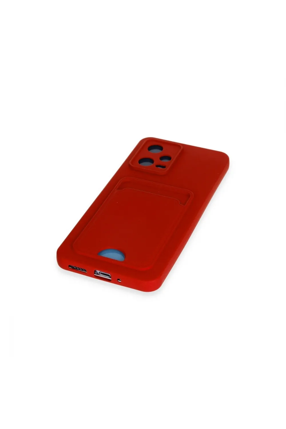 Xiaomi Redmi Note 12 4g Kılıf Kelvin Kartvizitli Silikon - Kırmızı