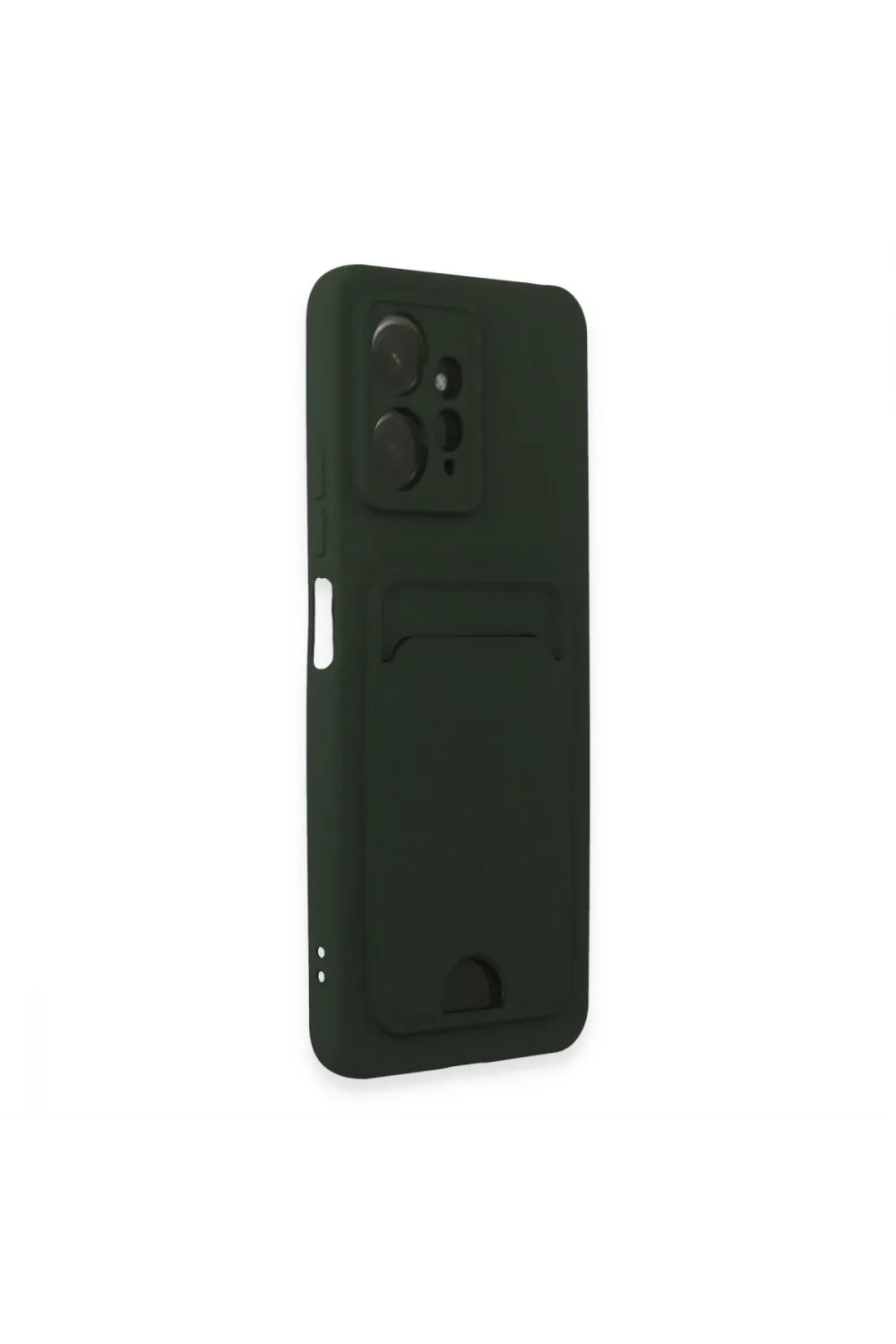Xiaomi Redmi Note 12 4g Kılıf Kelvin Kartvizitli Silikon - Koyu Yeşil