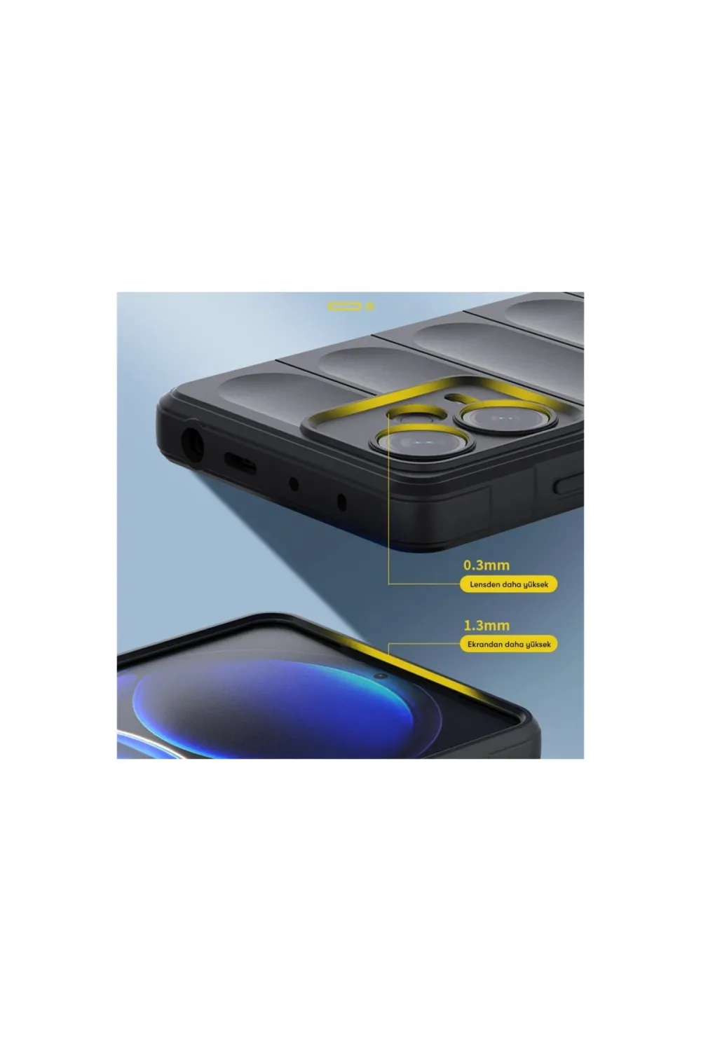 Xiaomi Redmi Note 12 4g Kılıf Optimum Silikon - Kırmızı