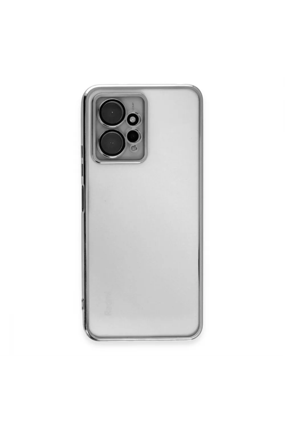 Xiaomi Redmi Note 12 4g Kılıf Razer Lensli Silikon - Gümüş