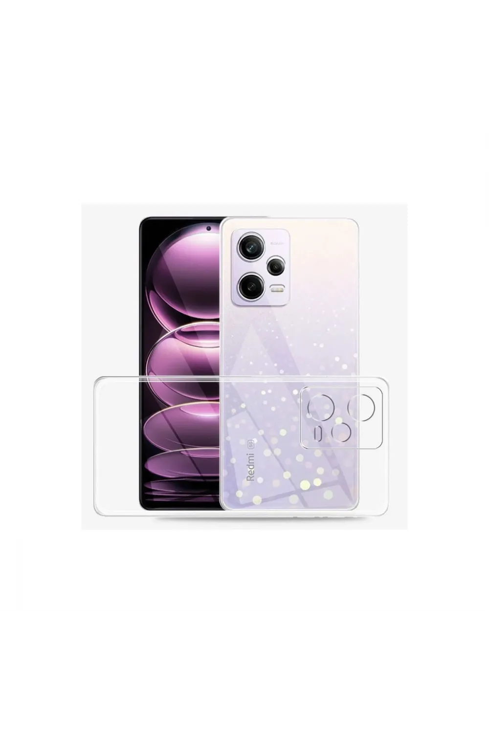 Xiaomi Redmi Note 12 5g Kılıf Lüx Şeffaf Silikon