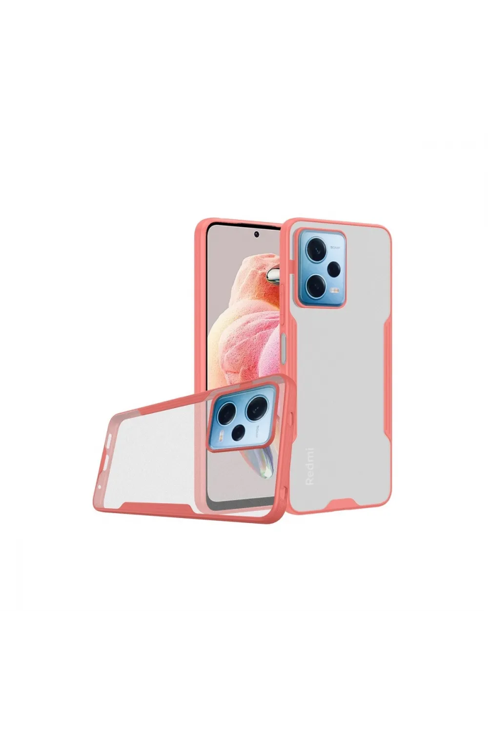 Xiaomi Redmi Note 12 5g Kılıf Platin Silikon - Pembe