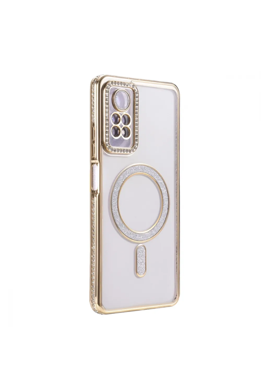 Xiaomi Redmi Note 12 Pro 4g Joke Simli Magneticsafe Kılıf - Gold