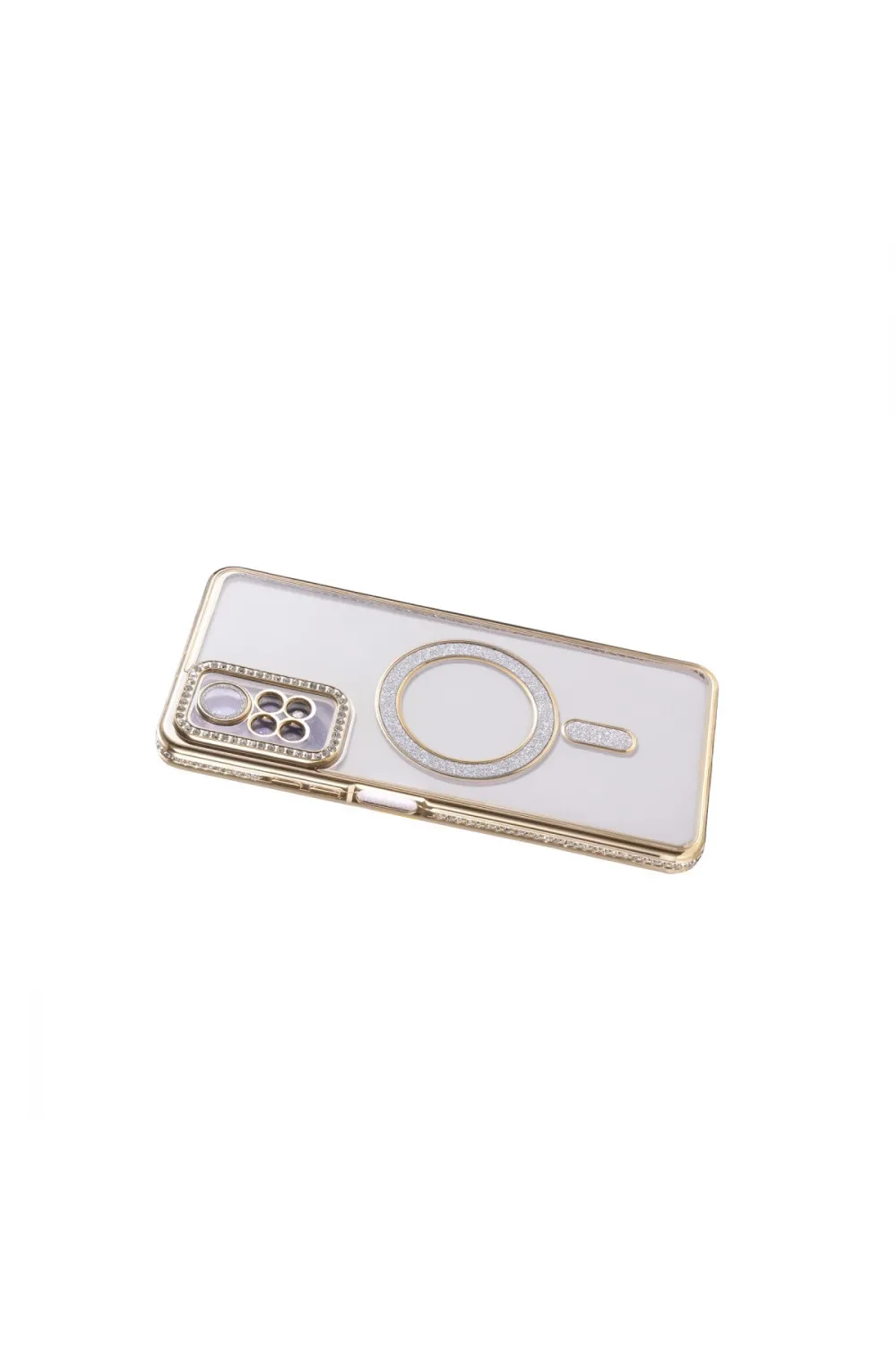 Xiaomi Redmi Note 12 Pro 4g Joke Simli Magneticsafe Kılıf - Gold