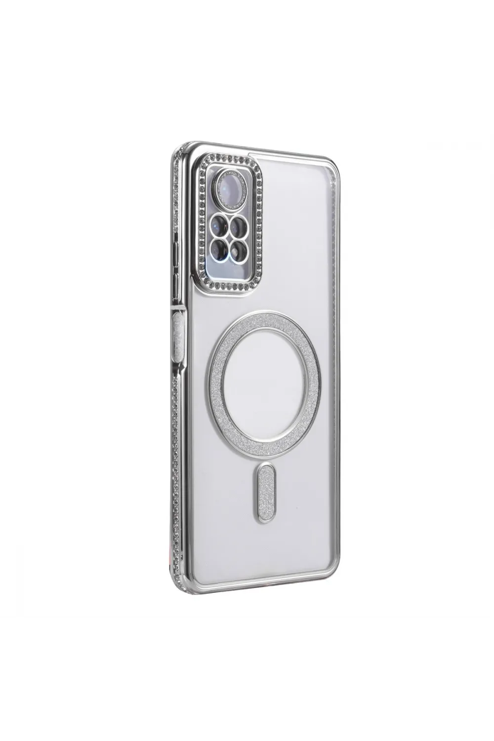 Xiaomi Redmi Note 12 Pro 4g Joke Simli Magneticsafe Kılıf - Gümüş