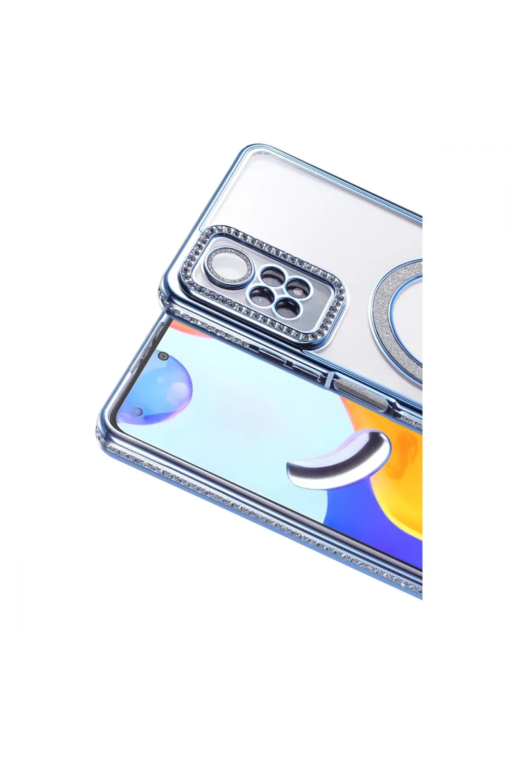 Xiaomi Redmi Note 12 Pro 4g Joke Simli Magneticsafe Kılıf - Mavi