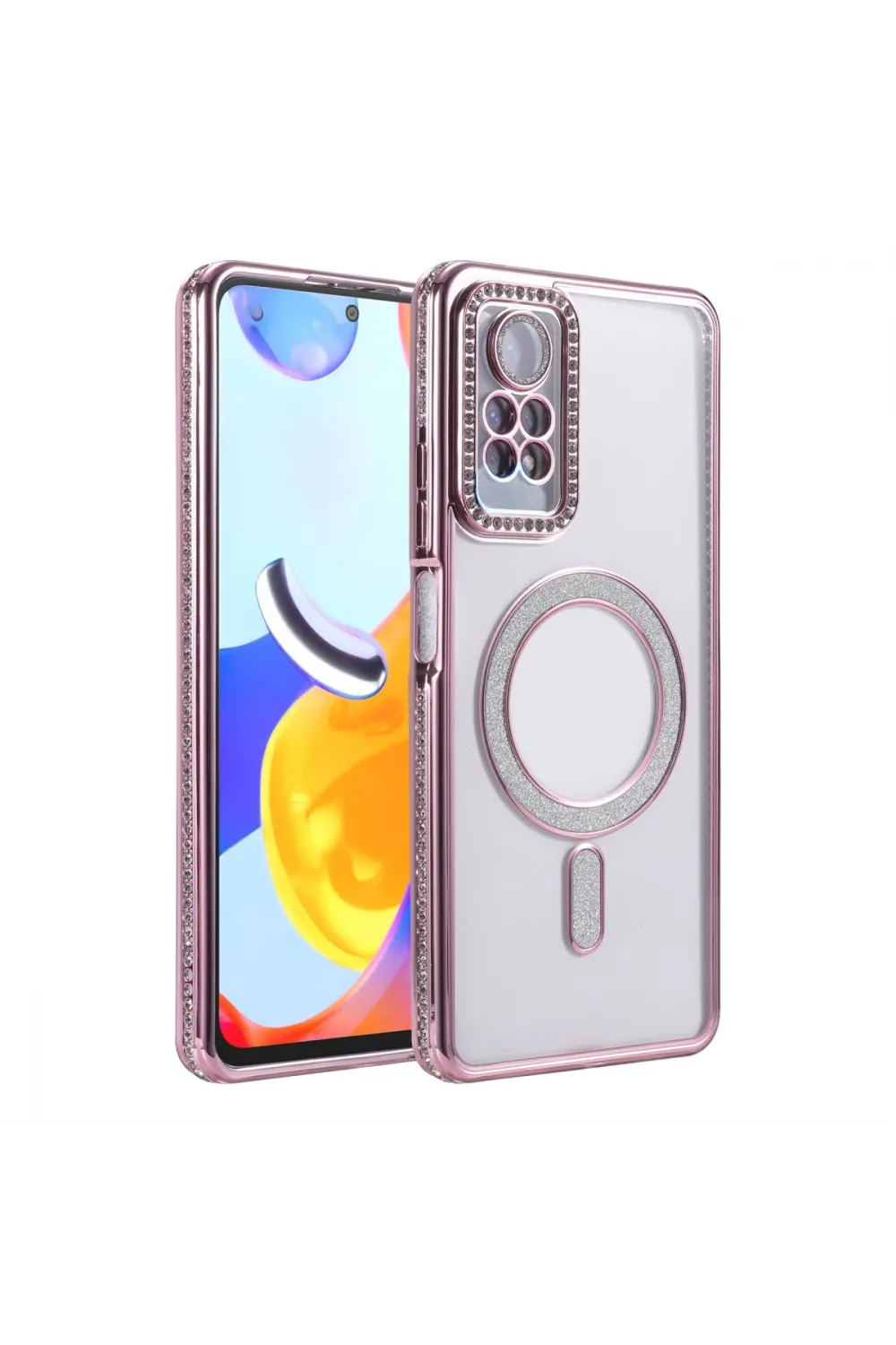 Xiaomi Redmi Note 12 Pro 4g Joke Simli Magneticsafe Kılıf - Pembe