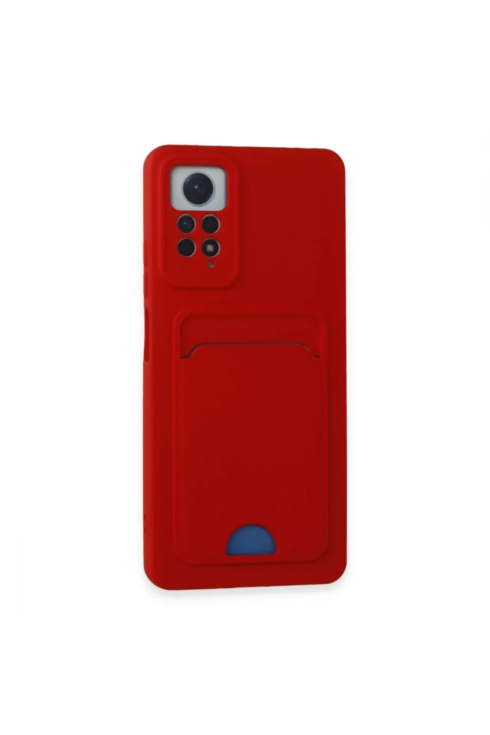 Xiaomi Redmi Note 12 Pro 4g Kılıf Kelvin Kartvizitli Silikon - Kırmızı