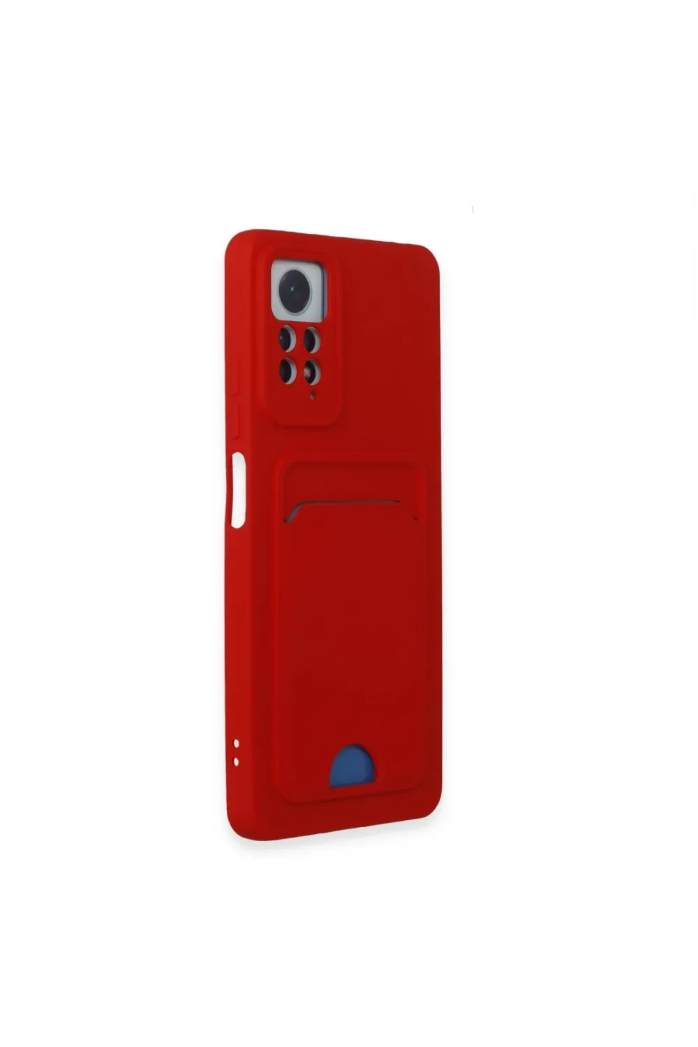 Xiaomi Redmi Note 12 Pro 4g Kılıf Kelvin Kartvizitli Silikon - Kırmızı