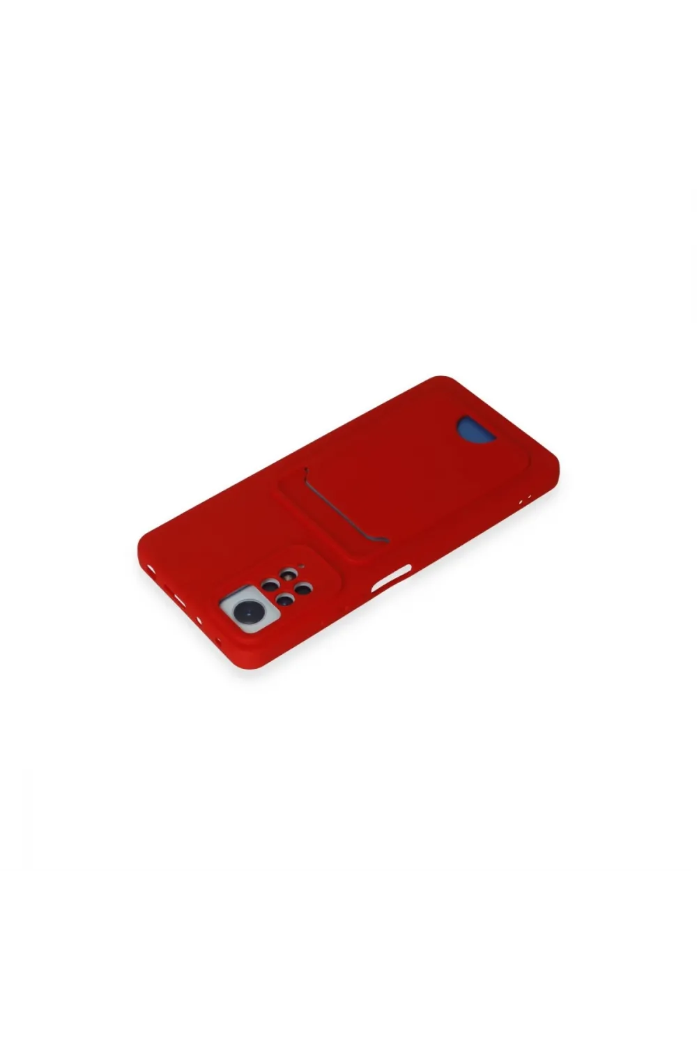 Xiaomi Redmi Note 12 Pro 4g Kılıf Kelvin Kartvizitli Silikon - Kırmızı