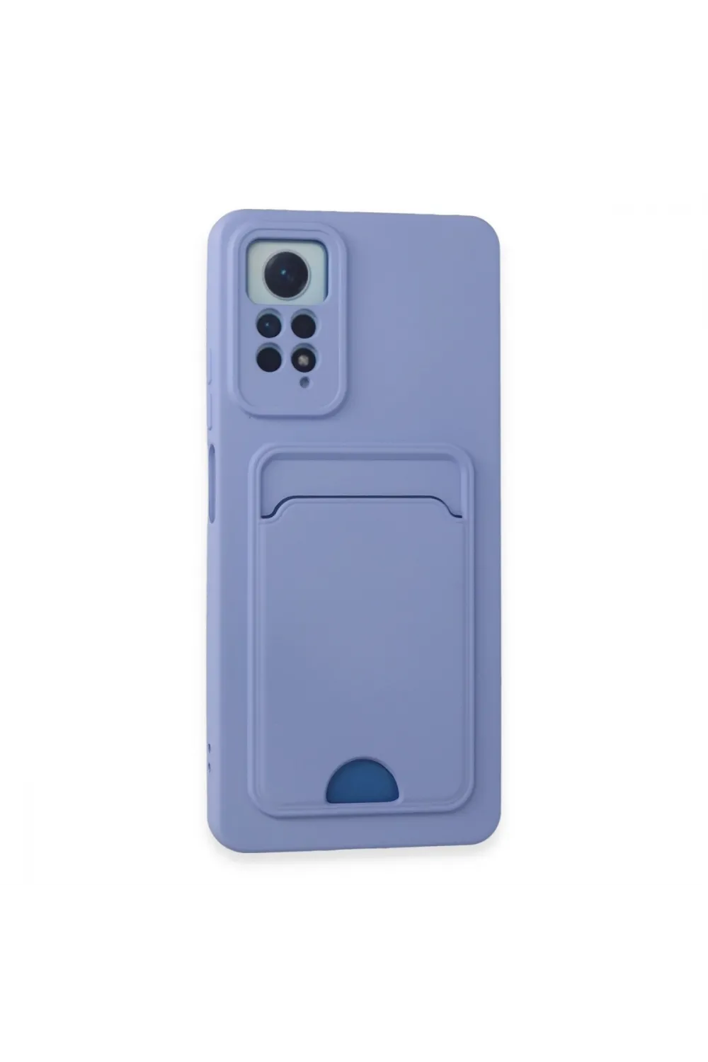 Xiaomi Redmi Note 12 Pro 4g Kılıf Kelvin Kartvizitli Silikon - Lila