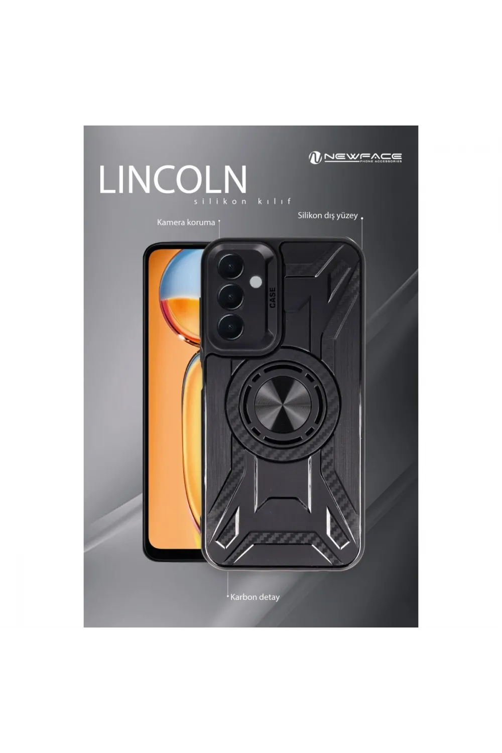 Xiaomi Redmi Note 12 Pro 4g Kılıf Lincoln Silikon - Siyah