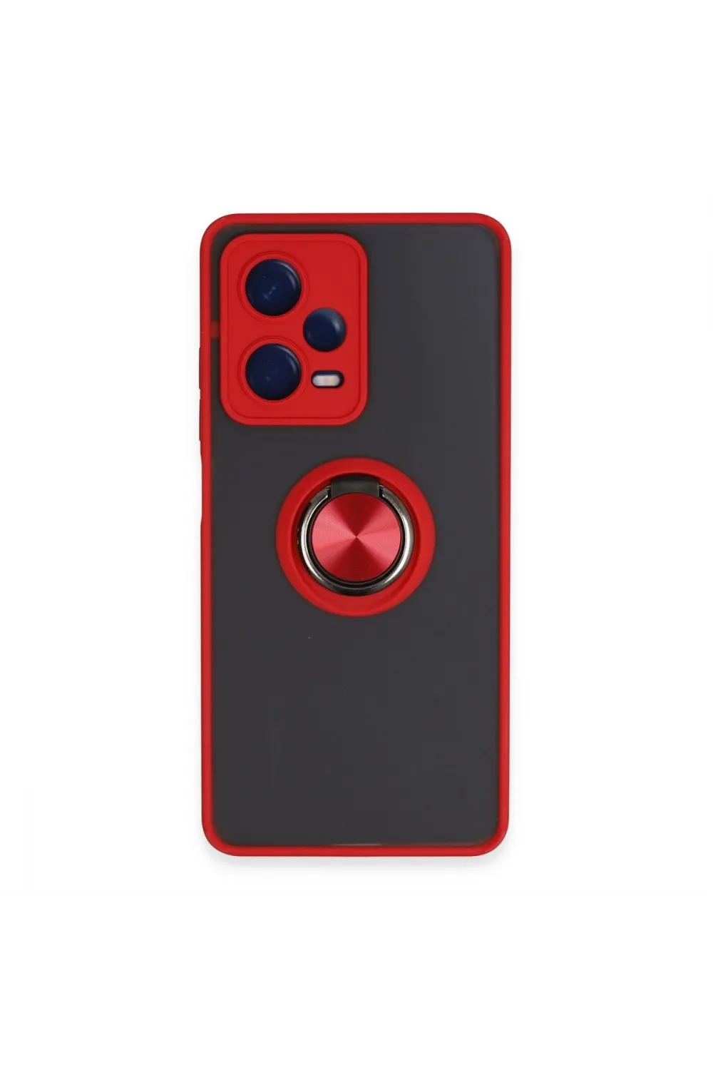 Xiaomi Redmi Note 12 Pro 5g Kılıf Montreal Yüzüklü Silikon Kapak - Kırmızı