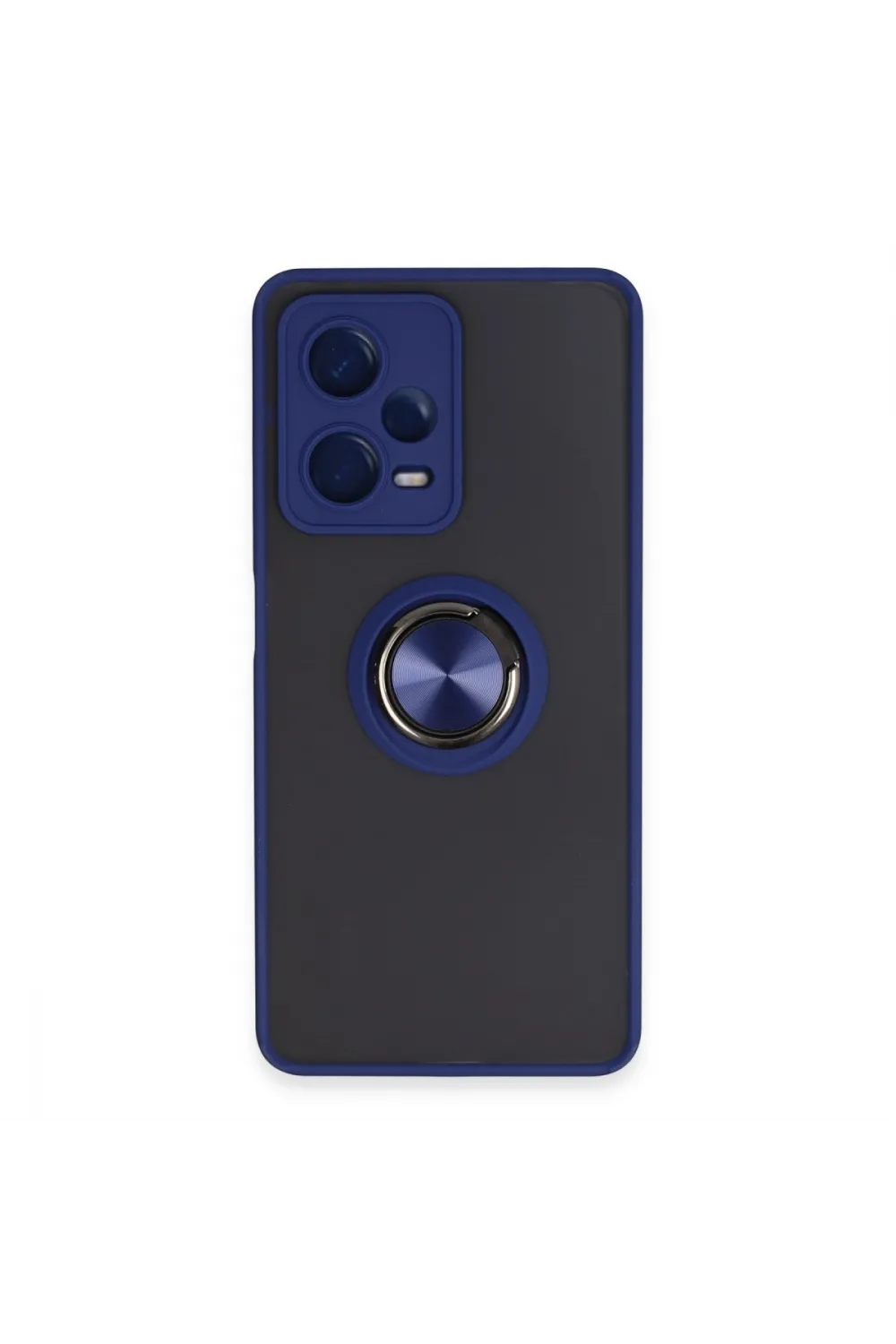 Xiaomi Redmi Note 12 Pro 5g Kılıf Montreal Yüzüklü Silikon Kapak - Lacivert